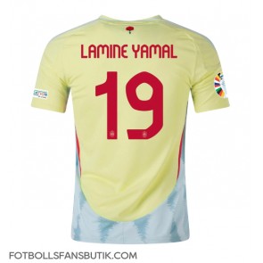 Spanien Lamine Yamal #19 Replika Bortatröja EM 2024 Kortärmad